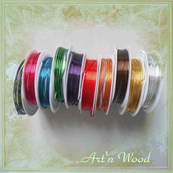 Boucles d'oreille artisanales Fil d'AnimO Hibou, couleurs au choix