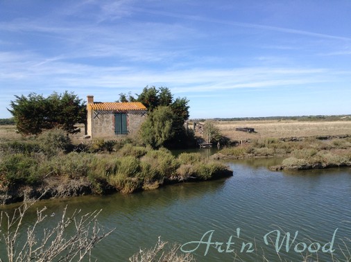 Marais salant en Vendée, Art`n Wood bijoux, pièces uniques nées des trésors de la mer, glanés sur les plages: galets polis, verre dépoli, bois flotté, coquillages et autres cadeaux de l`océan atlan