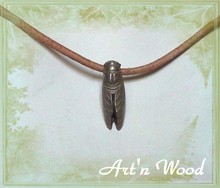 charm mini cigale en bronze blanc - Art`n Wood: Bijoux artisanaux, cadeaux, pendentif