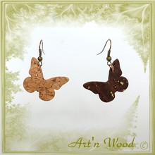 Boucles d'oreille faites main papillon de jour, papillon de nuit