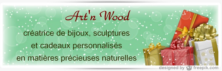 Cadeaux artisanaux Art`n Wood, créatrice de bijoux homme et femme, sculptures et cadeaux personnalisés en bois, bronze, ivoire végétal, os, corne et autres matières précieuses naturelles, sur-mesure