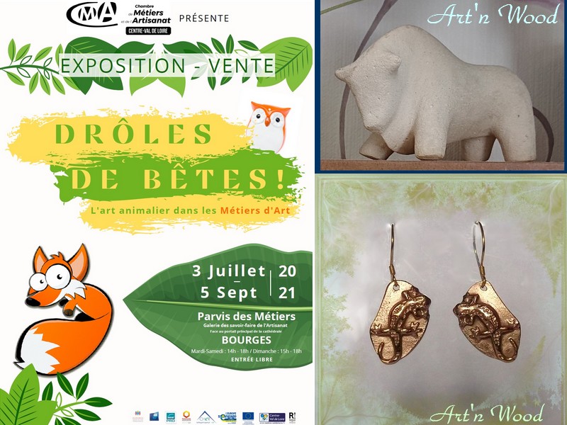 Art'n Wood à l'expo Drôles de Bêtes à Bourges cet été!