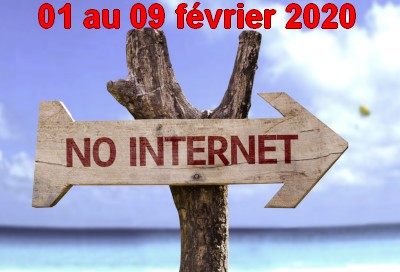 Prolongation des délais de livraison du 01 au 09 février 2020