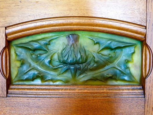 Pate de verre chardon Art Nouveau Daum