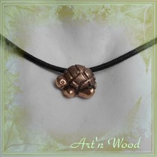 Pendentif artisanal jolie tortue en bronze