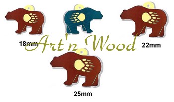 esquisses proposées pour la réalisation d`un bijou sur-mesure ours en tagua - Art`n Wood, créatrice de bijoux artisanaux, sculptures et cadeaux d`art en matières précieuses naturelles: bois, bronze,..