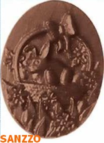 Moule chocolat, savon, déco, Lapin de Pâques Sanzzo Créations